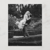 Elegantes Foto-Budget Einladung (Rückseite)