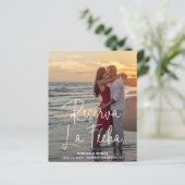 Elegantes Foto Budget Spanische Hochzeit retten Da (Stehend Vorderseite)