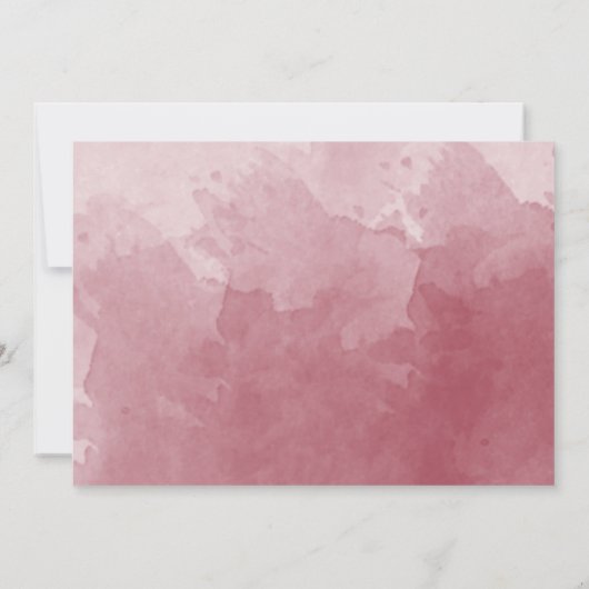 Elegantes Foto Burgundy Monogram Wedding Save The Date (Rückseite)