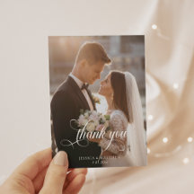 Elegantes Foto Calligraphy Wedding Vielen Dank