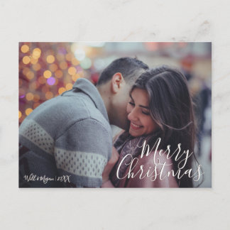 Elegantes Foto | Chic Calligraphy Postkarte