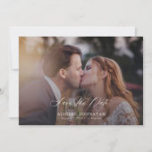 Elegantes Foto-Chic-Hochzeit Save The Date (Vorderseite)