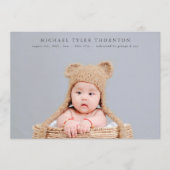 Elegantes Foto Collage Begrüßung Ankündigung (Vorderseite)