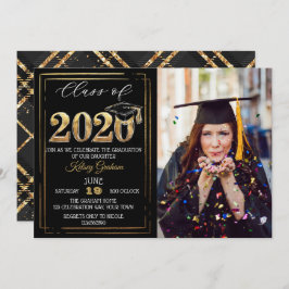 Elegantes Foto der Graduation Party 2020 Einladung