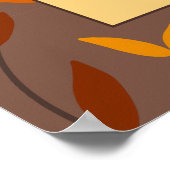 Elegantes Foto der Herbstleaf-Familie Poster (Ecke)