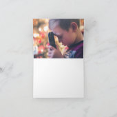 Elegantes Foto der Taufe der Marine geklappt Danke (Innenseite)