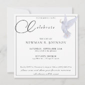 Elegantes Foto der Wasserfarben Einladung (Rückseite)