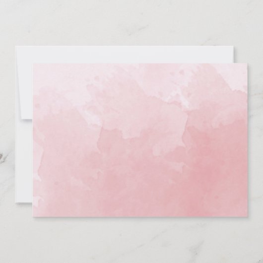 Elegantes Foto Dusty Rose Monogram Wedding Save The Date (Rückseite)
