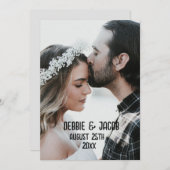 ELEGANTES FOTO EINFACHE EINLADUNG (Vorne/Hinten)