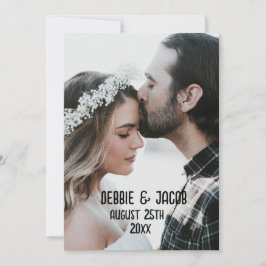 ELEGANTES FOTO EINFACHE EINLADUNG