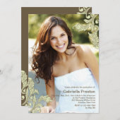 Elegantes Foto Einladung (Vorne/Hinten)