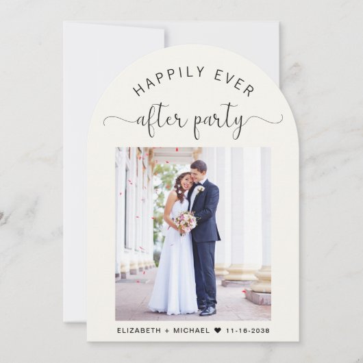 Elegantes Foto Einladung (Vorderseite)