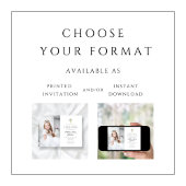 Elegantes Foto Einladung