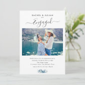 Elegantes Foto Einladung (Stehend Vorderseite)