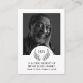 Elegantes Foto, Engel Wings, Gebetskarte Visitenkarte (Vorderseite)