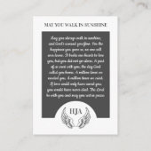 Elegantes Foto, Engel Wings, Gebetskarte Visitenkarte (Rückseite)