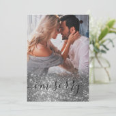 Elegantes Foto Entschuldigung Karte (Stehend Vorderseite)