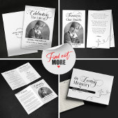 Elegantes Foto Feier zum Gedenkfest Einladung