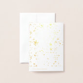 Elegantes Foto Frohe Weihnachten glücklich Neues J Folienkarte (Rückseite mit Umschlag)