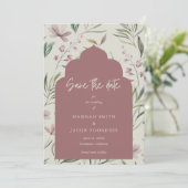 Elegantes Foto Frühjahr Hochzeit Save the Date (Stehend Vorderseite)