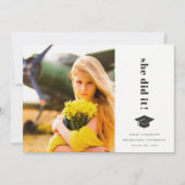 Elegantes Foto für die Fettformatierung Ankündigung (Vorderseite)