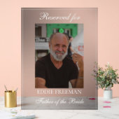 Elegantes Foto für die Hochzeit Acrylschild (Hochzeit)