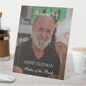 Elegantes Foto für die Hochzeit Sockelschild (In Situ)