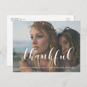 Elegantes Foto für Erntedank Postkarte (Vorne/Hinten)