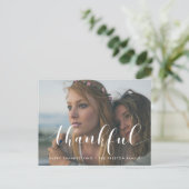 Elegantes Foto für Erntedank Postkarte (Stehend Vorderseite)