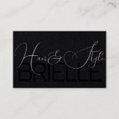 Elegantes Foto für moderne Kalligraphie Visitenkarte (Vorderseite)