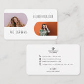 Elegantes Foto für modische Firmenlogos Visitenkarte (Vorne/Hinten)