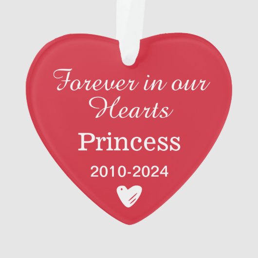 Elegantes Foto für Rote Haustiere Achtung Ornament (Rückseite)