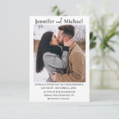 elegantes Foto für Typografie Einladung (Stehend Vorderseite)