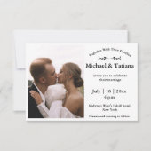 elegantes Foto für Typografie Einladung (Vorderseite)