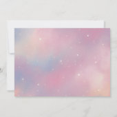 Elegantes Foto Galaxy Quinceanera Save the Date (Rückseite)