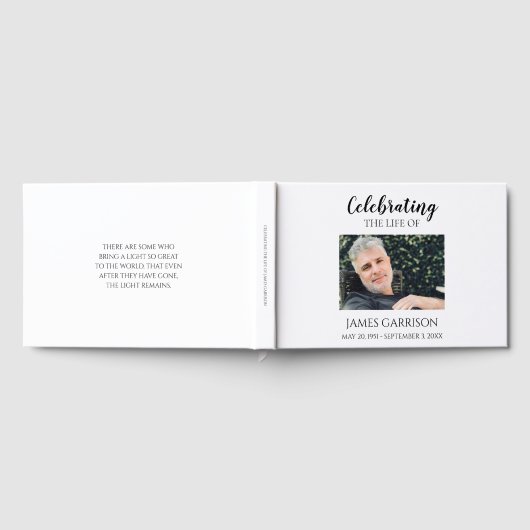 Elegantes Foto Gästebuch (Voll)