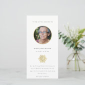 Elegantes Foto-Gedenkmuseum Dankeskarte (Stehend Vorderseite)