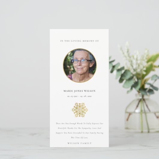 Elegantes Foto-Gedenkmuseum Dankeskarte (Stehend Vorderseite)