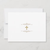 Elegantes Foto Girl Dankeskarte (Rückseite)