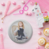 Elegantes Foto Girl Pappteller (Party)