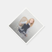 Elegantes Foto Girl Serviette (Ecke)