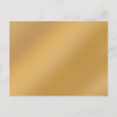 Elegantes Foto Golden 50. Hochzeitstag Einladungspostkarte (Rückseite)