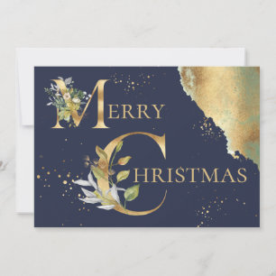 Elegantes Foto Goldmedaille Feiertagskarte