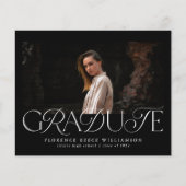 Elegantes Foto High School billiger Abschluss (Vorderseite)