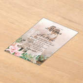 Elegantes Foto Hochzeit Akryllische Einladungen (Ablage )