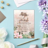 Elegantes Foto Hochzeit Akryllische Einladungen (In Situ (Hochzeit))