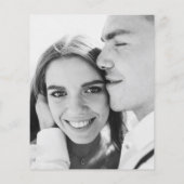 Elegantes Foto Hochzeit Begrüßungsschreiben Streck Flyer (Hinten)