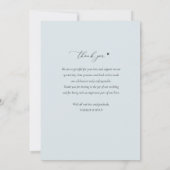 Elegantes Foto Hochzeit danke (Rückseite)