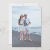 Elegantes Foto Hochzeit Einladung (Rückseite)