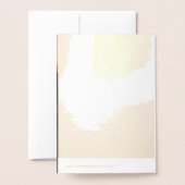 Elegantes Foto Hochzeit Einladung Foil Card (Rückseite mit Umschlag)